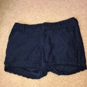Navy Lace Shorts!